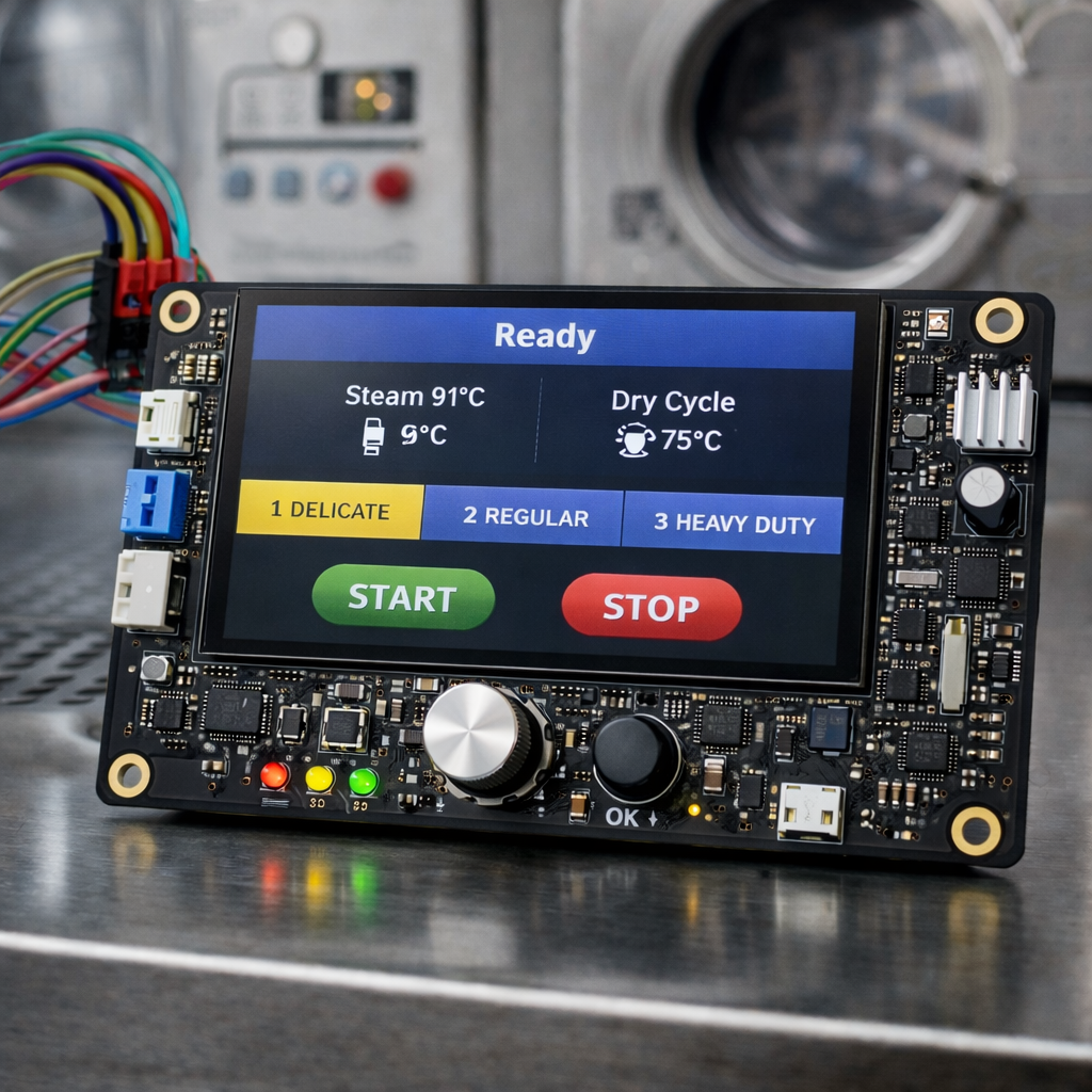 PCB close-up illustration for product upgrade website